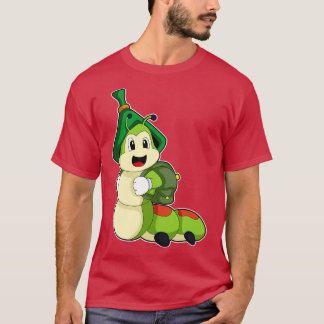 T-shirt Caterpillar en tant qu'étudiant avec sac à dos