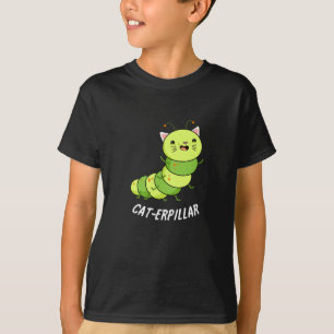 T-shirt Caterpillar Funny Bug Pun Dark BG