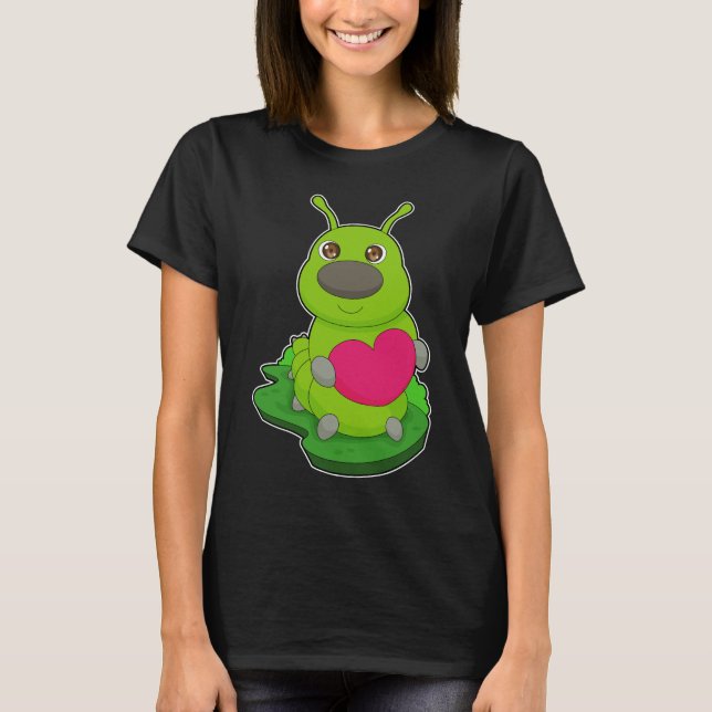 T-shirt Caterpillar Heart (Devant)