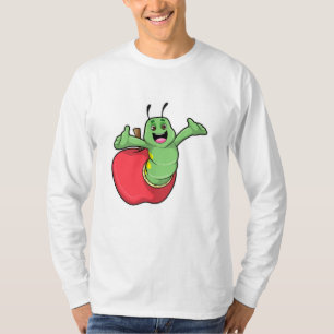 T-shirt Caterpillar with Apple
