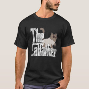 T-shirt Catfather Cute Cat Père Mafia Whiskers Homme