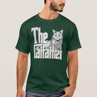 T-shirt Catfather Maine Chat Père Mafia Whiskers garçon