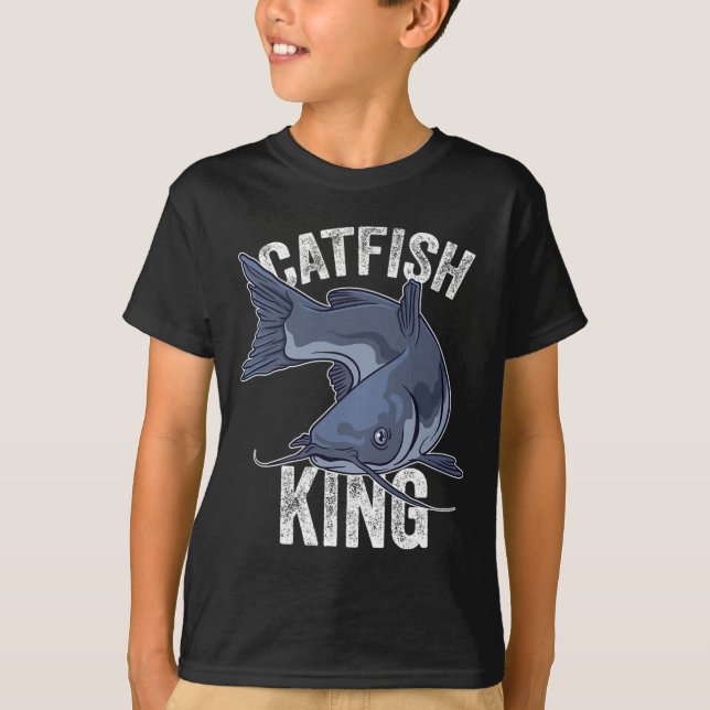 T-shirt Catfish King Catfish Pêche pêche (Devant)