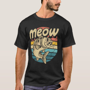 T-shirt Catfish Meow Funny CatFishing Pêcheur Re