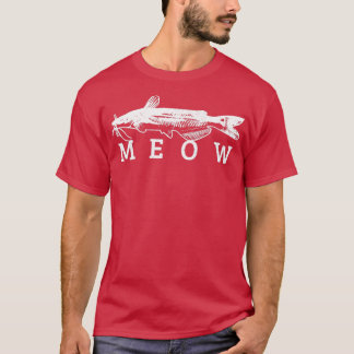 T-shirt Catfish Meow Funny Pêche Pêcheur Pêcheur Gi