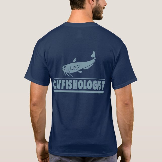 T-shirt Catfish -ologiste - Pêche, Cuisine (Dos)