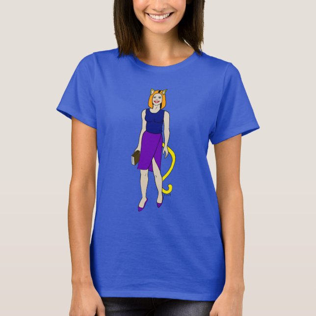 T-shirt catgirl (Devant)