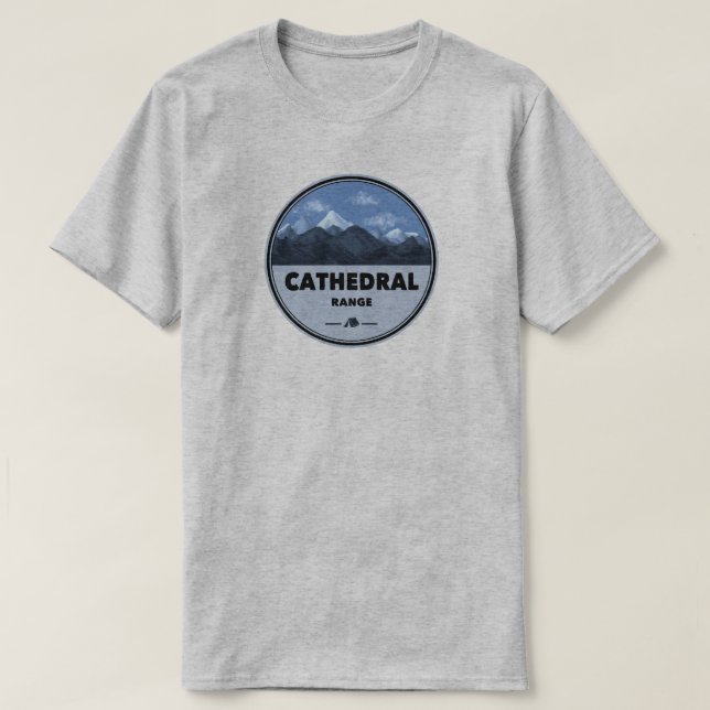 T-shirt Cathedral Range Camping Californie (Design devant)