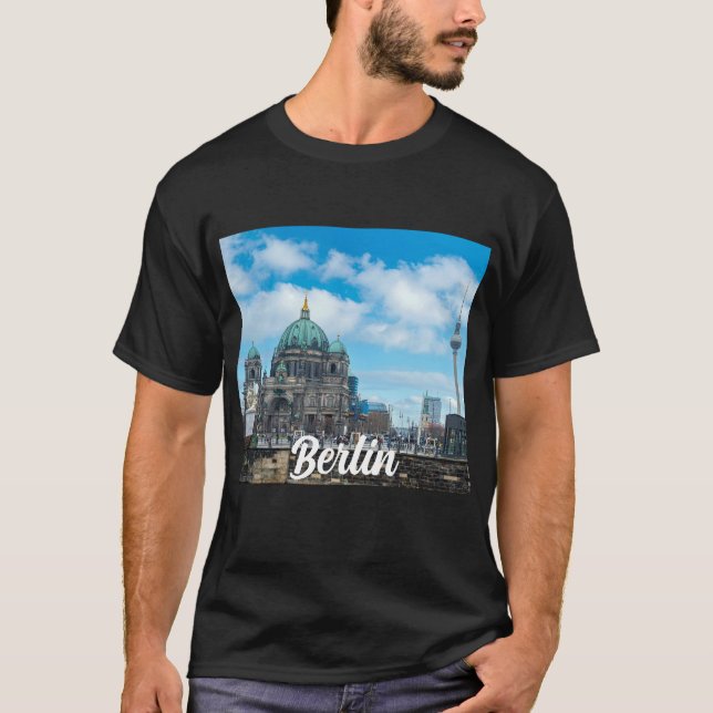 T-shirt Cathédrale de Berlin et tour de télévision à Berli (Devant)