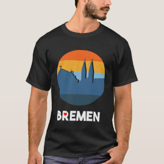 T-shirt Cathédrale de Brême Brême Skyline Souvenir