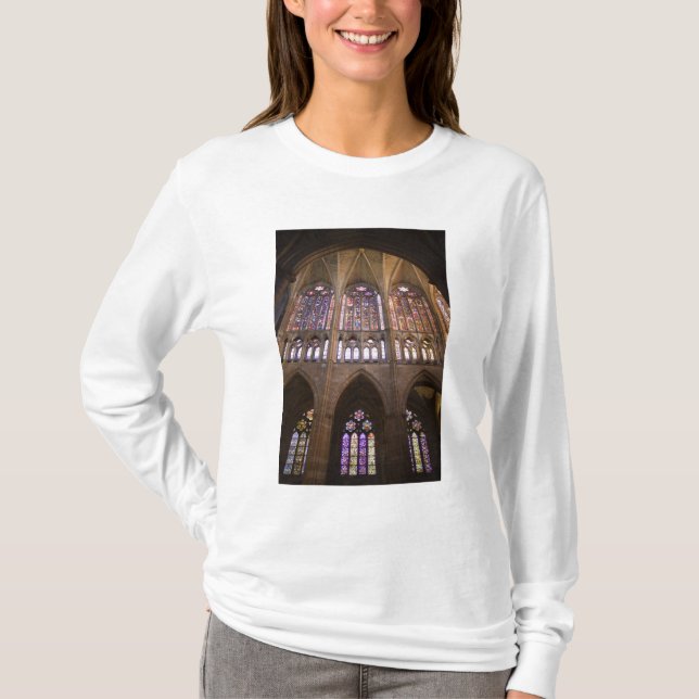 T-shirt Cathédrale de León, vitraux intérieurs (Devant)