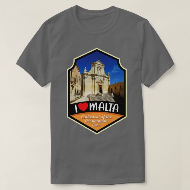 T-shirt Cathédrale De Malte De L'Assomption Gozo (Design devant)