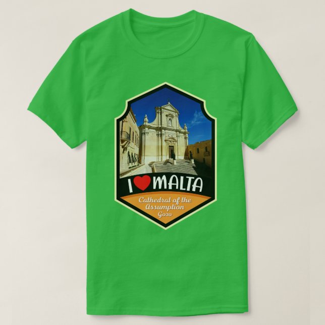 T-shirt Cathédrale De Malte De L'Assomption Gozo (Design devant)