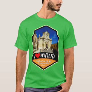 T-shirt Cathédrale De Malte De L'Assomption Gozo