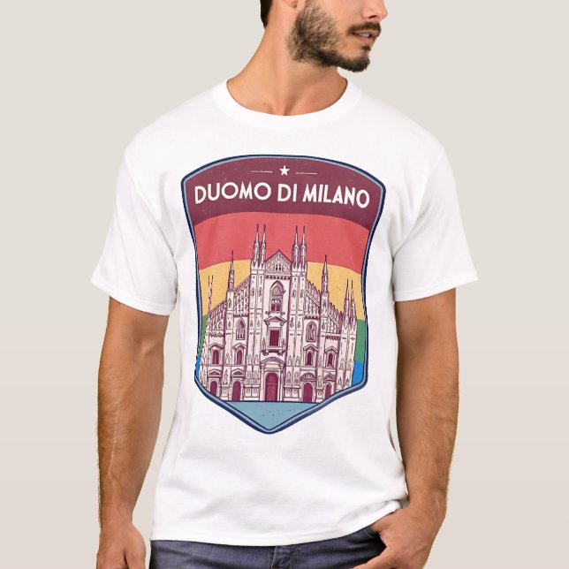 T-shirt cathédrale de Milan (Devant)