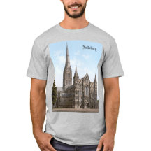 Cathédrale de Salisbury en Angleterre (vers 1900)