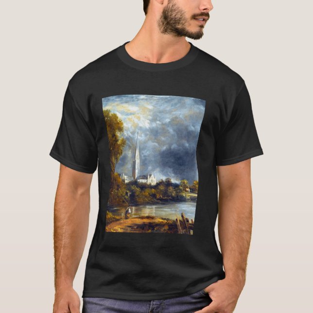 T-shirt Cathédrale de Salisbury John Constable Romantisme  (Devant)