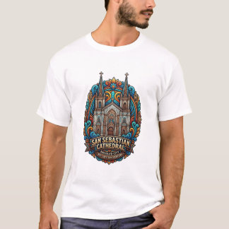 T-SHIRT CATHÉDRALE DE SAN SEBASTIAN VILLE DE BACOLOD
