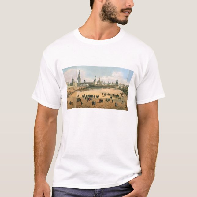 T-shirt Cathédrale de St Basil vue de Kremlin, de (Devant)