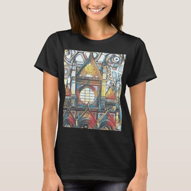 T-shirt Cathédrale de Toscane Steampunk (Devant)
