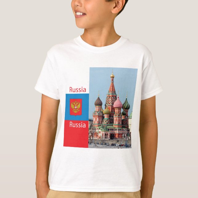 T-shirt Cathédrale Saint-Basile. Russie (Devant)