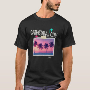 T-shirt Cathédrale Ville Californie Rétro Surfeur Vintage
