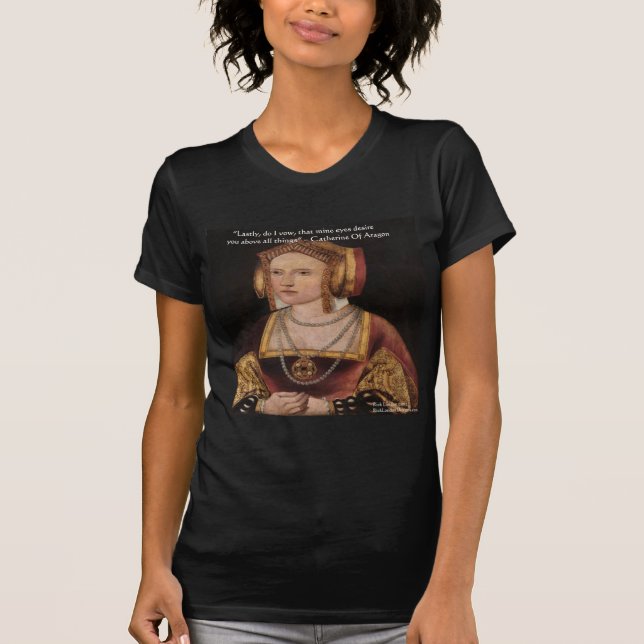 T-shirt Catherine Of Aragon Love Quota Venin & Cards (Devant)