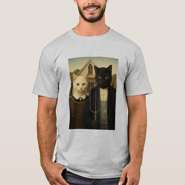 T-shirt Catholic américain (Devant)