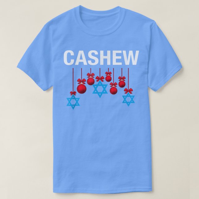 T-shirt Catholique juive Cashew Funny Hanoukka Noël  (Design devant)