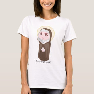 T-shirt Catholique mignon de Clare de saint