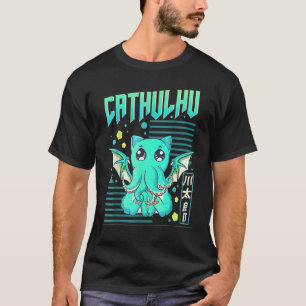 T-shirt Cathulhu Chat Drôle Cthulhu Pun
