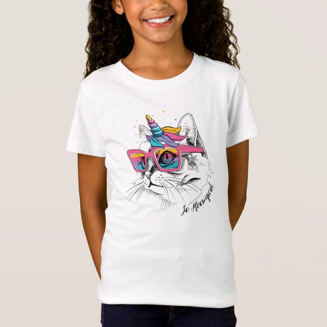 T-Shirt Caticorn | ainsi Meowgical (Devant)