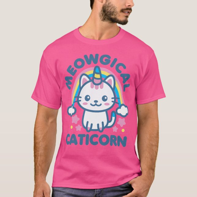 T-shirt Caticorn Meowical Kawaii (Devant)