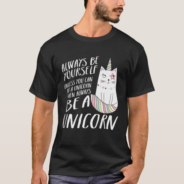 T-shirt Caticorn  Unicorn Cat Kittycorn Girls Women Rainbo (Devant)
