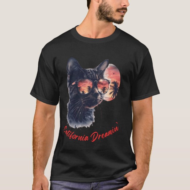 T-shirt Catifornia Dreamin' About Birds and Mice (Devant)