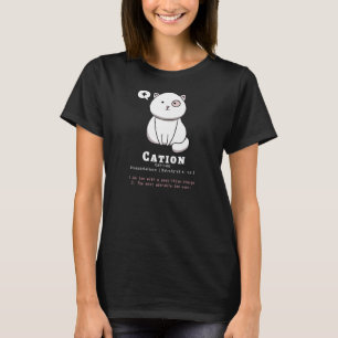 T-shirt Cation Funny Chat Ion Science Pun