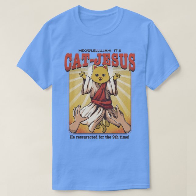 T-shirt CatJesus par Tobe Fonseca (Design devant)