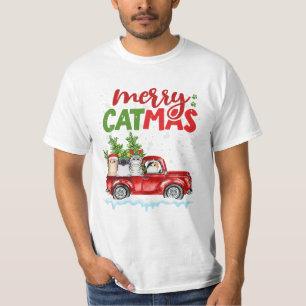 T-shirt Catmas équitation Camion Chat Maman Chat
