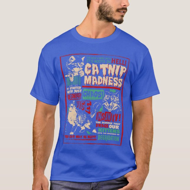 T-shirt Catnip Madness Cute Kitten Cat Lover Gift Cat Owne (Devant)