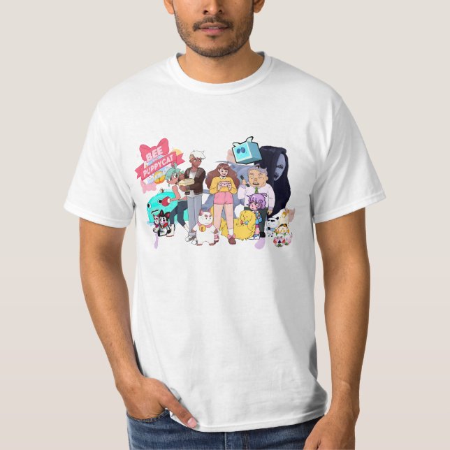 T-shirt catoone abeille et voiture de marionnettes (Devant)