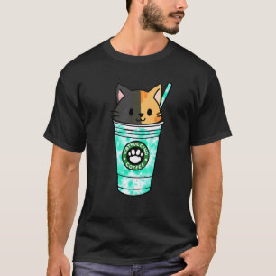 T-shirt Catpuccino Chat Pun Chat Jour du Chat Jour du Caf
