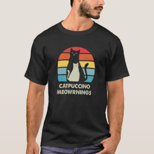 T-shirt Catpuccino Mains Café Chat Caféine Kitten
