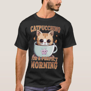 T-shirt Catpuccino pour un café le matin parfait