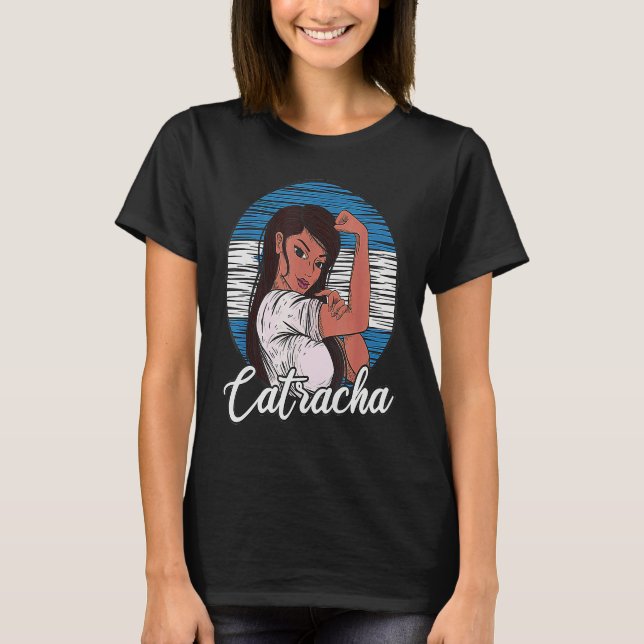 T-shirt Catracha Honduran Girl Honduras Flag Pride (Devant)