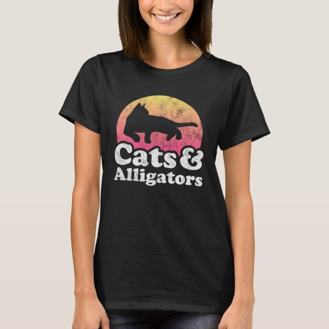 T-shirt Cats and Alligators Alligator for Men Women Boys o (Devant)