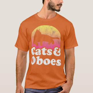 T-shirt Cats and Oboes Men's or Women's Cat and Oboe 