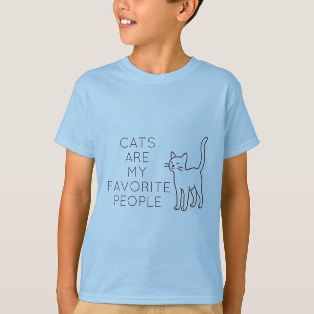 T-shirt Cats are my favorite people (Devant)