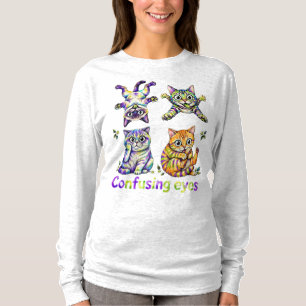 T-shirt Cat's Eyes 👀 Quatuor de chats, PNG pour amateur d
