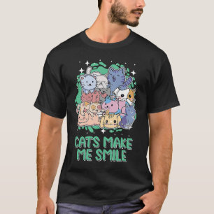 T-shirt Cats Me Rendre Sourire Citation Motivationnelle Ca