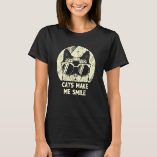 T-shirt Cats Me Rendre Sourire Citation Motivationnelle Ca